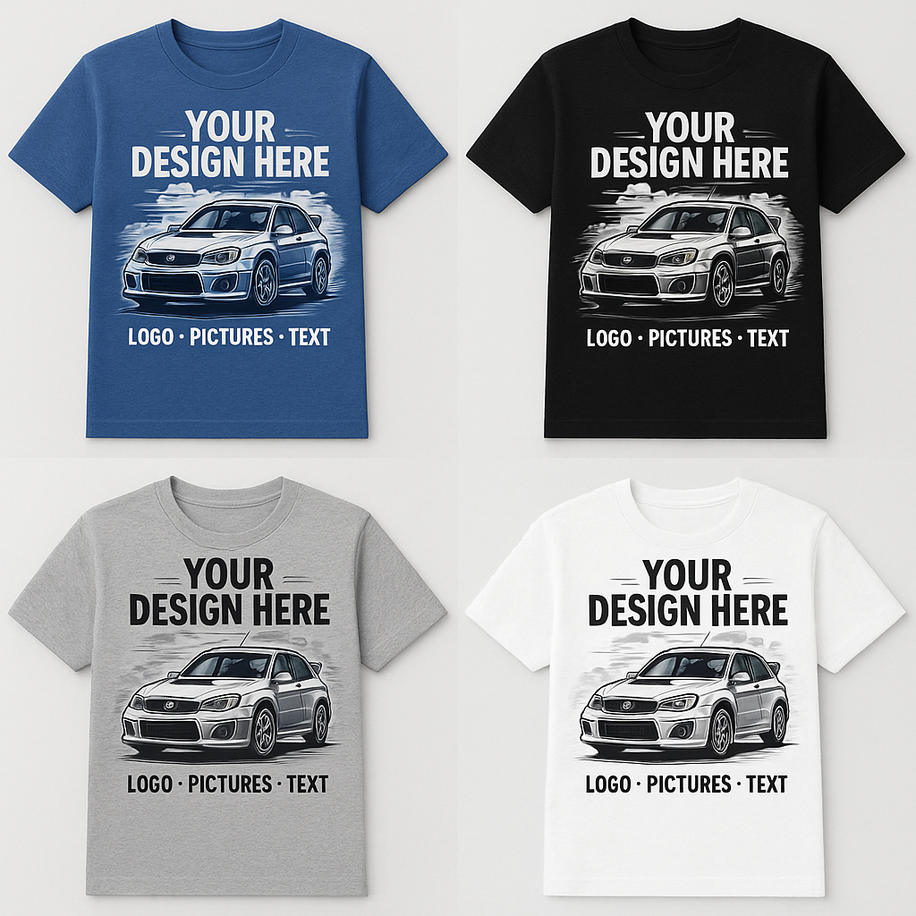 CUSTOM RALLY T-SHIRTS – DESIGN YOUR OWN!